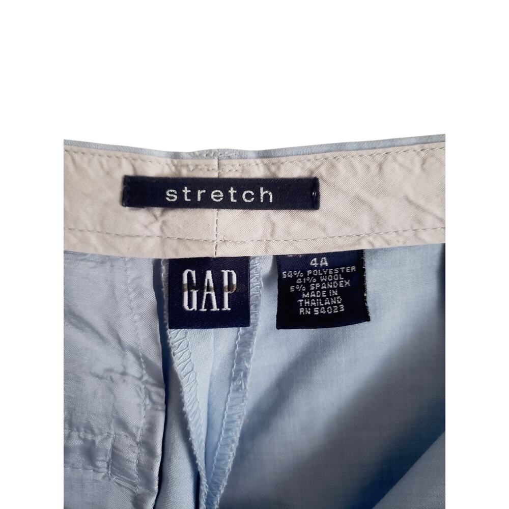 Gap Mid Rise Straight Leg Wool Blend Pants Blue Size 4A - Picture 8 of 8